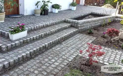 Schody wykonane przez Kamieniarstwo Kacpra